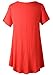 LARACE Plus Size Tops for Women Short Sleeve Shirts Casual Summer Clothes Round Neck Tunics for Leggings (1X, Red)