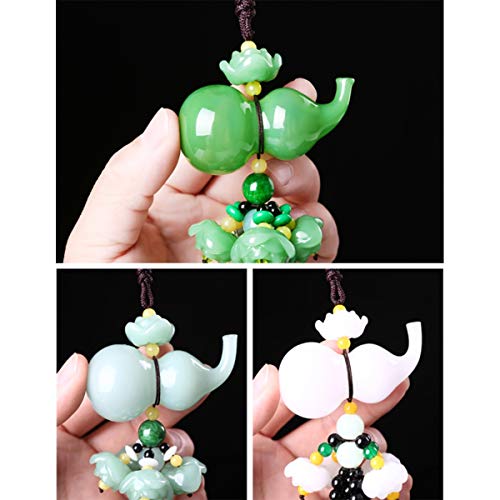 Tongboshi Car Pendants, Home Decoration Pendants, high-end car interiors, car Perfume Decorations, Men and Women Creative Gourd Pendants, Safe and Hoist (Color : Pink)