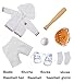 ebuddy 7pc/Set Baseball Softball Doll Clothes Include- Hoodie, Shorts, Ball, Gloves, Shoes, Socks and Bat Fit for 18 inch Dolls