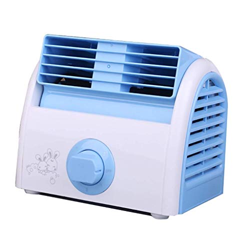 ZHAS Fan,30W Mini Fan Desktop Desktop Fan Office Portable Leafless Refrigeration Air Conditioner Fan Cooling Fan Large Wind (Color : F)