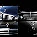 Mercedes Benz Vehicle Hood Star Emblem Badge,For Mercedes Benz all S serie,E serie,C serie,W series, etc. (Bright silver)