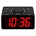 KWANWA Alarm Clock, Dual Alarm, 2-Level Alarm Volume, 3-Level Led Brightness, 12/24Hr, Snooze, Battery Operated, Clock for Bedroom, Kitchen