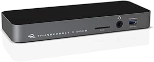 OWC 12-Port Thunderbolt 3 Dock with Cable, for Windows PC and Mac, Space Gray (OWCTB3DK12PSG)