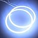 Everbright 2-Pack【 120MM, 4.7″,12V White Car Angel Eye 】 COB Light Halo Circle Ring Head Light Lamp for BMW Benz Headlight by EverBright