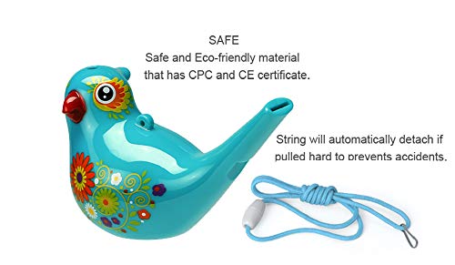 Bird Whistle, Bath Toy, Bird Toy for Kids, Birthday Gift,, Easter Gift, Adorable, Durable, Non-Toxic, Cyan, Upgrade Version - Thumbnail 3