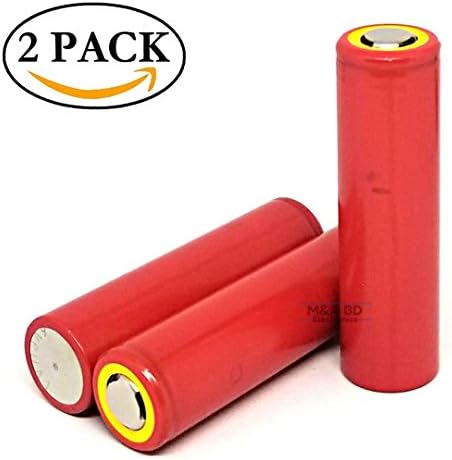 Panasonic Sanyo UR18650NSX High Drain Li-ion 3.7V 2600mAh 20A Rechargeable Flat Top Battery, (2 Pack) by M&A BD Electronics