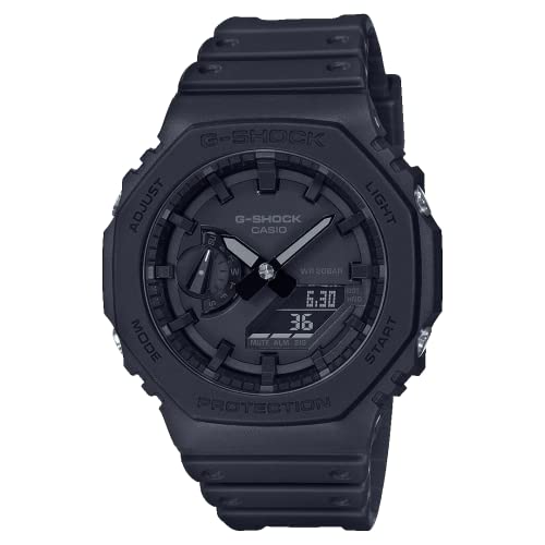 Casio Relógio masculino G-Shock GA-2100-1A1DR quartzo analógico resina preta