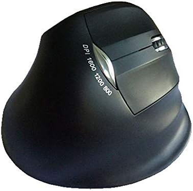 Vertical Mouse, Ergonomic Wireless Mouse, 2.4G High Precision WishLotus Right Handed 6D Optical Mouse with 3 Adjustable DPI(800/1200/1600) BKL183 Side Controls, Black