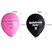 Konsait Bachelorette Party Decorations Kit,Bride to Be Wedding Banner Garland Bachelorette Party Balloons Naughty(10inch,Black and Pink,12pcs) for Bridal Shower Girls Night Out Party Favors Supplies