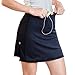 Skort with Pockets, Skorts Women Tennis Skorts for Women with Pockets (Medium) Black