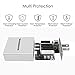 3-Port USB Wall Charger with LED Display, SOONHUA 5V/3A Portable Phone Quick Charger Voltage Current Monitor AC Adapter With Smart Charging technology for iPhone, iPad,Samsung and More (White)