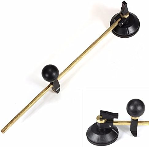 60cm 6 Numbered Wheels Compasses Glass Circle Circular Cutter with Suction Cup(Size: 1, Color: Black)