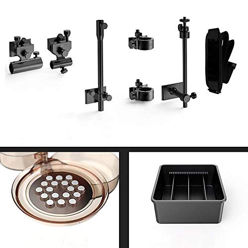 JJSFJH Fischereimer, Fischereibox Angelstuhl Freier Installation Multifunktionsfischerbox mit Zubehör für Green Rote… – Bild 7