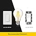 FluxSmart LED Filament Edison Light Bulb - Dimmable Warm White 8W - 60W Equivalent A19 E26/27 Base 2700K (8)