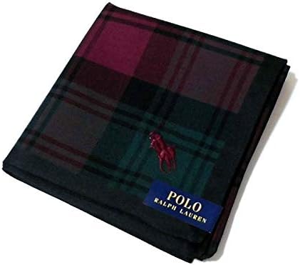 Amazon 19 Ralph Lauren ポロ ラルフローレン ハンカチ ブラック グリーン ワイン系 チェック柄 綿100 日本製 50cm メンズ ハンカチ 通販