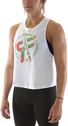 RokFit 'The Endless Summer' - Women's Crop Top (White, Medium)