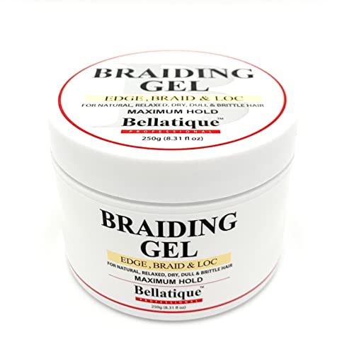 BELLATIQUE Professional Braiding Gel Maximum Hold Gel (8.31 Oz) for