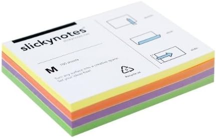 SlickyNote NM4-100 Pads Assorted Colors