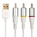 HAWORTHS USB charger Composite AV to TV RCA Video Cable for Apple iPhone 3G/3GS/4/4S, iPad/ iPad2/ New iPad 3, iPod Video, iPod Nano, iPod Touch 4