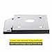 QNINE 2nd HDD SSD Hard Drive Caddy Tray Replacement for Lenovo Thinkpad T400 T400s T410 T410s T420s T430s T500 W500, Internal Laptop CD DVD ROM Optical Modular Bay Adapter to 2.5 Inch 9.5mm