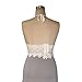 WILLTOO Women Lace Crochet Halter Crop Tank Beach Tops (US Size:4) White