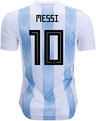 GDQLY Russia 2018 World Cup Messi 10 Argentina National Team Jersey Size XL