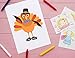 52pcs Thanksgiving Crafts for Kids, Make-A-Turkey Stickers Party Games/Favors/Supplies(Small Size)