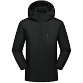 Turecoat Men's Waterproof Shell Jacket, Lightweight Windbreaker Raincoat, Outdoor Trench Coat