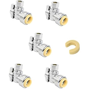 Push Fit Angle Stop Valve 1/2