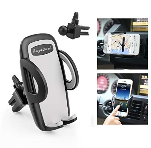 Budget&Good Universal Cell Phone Car Vent Mount Cradle Holder Compatible with iphone SE 7 7 Plus 6s 6 Plus 6 5s 5 4s 4 Nexus Sony Nokia and More (Black) - Thumbnail 4