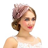 Valdler Women Cambric Mesh Retro Fascinators Suitable for All Hair Style