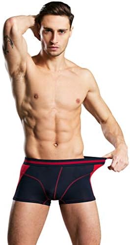 LCLrute Men's Boxer Shot Underwear Briefs Hot Fashion Colourful Comfortable Cotton Low Waist Soft Breathable Underpants