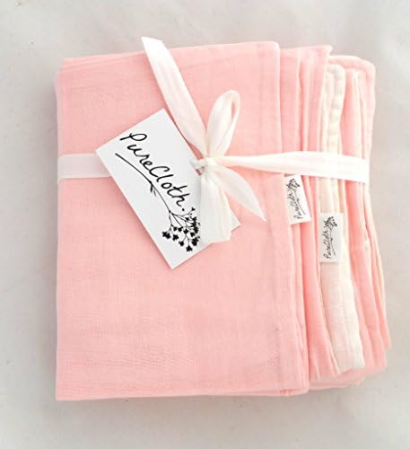 PureCloth Super Soft 2 Piece Set Cotton Baby/Toddler Everything Blanket with Pillowcase for travel, school, crib, stroller (Light Pink)
