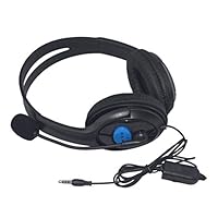 Lamijua Wired Gaming Headsets 40mm Driver Bass Stereo Headphones with Mic Noise Isolating for Sony PS3 PS4 Laptop PC Gamer Headphone