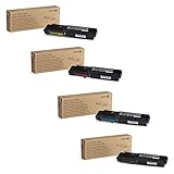 Xerox 106R02225, 106R02226, 106R02227, 106R02228 High Yield Toner Cartridge Set for Phaser 6600/WorkCentre 6605