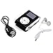 MP3 Player, Kanzer Mini USB Clip Music Player LCD Screen + Earphone + Data Cable (Black)