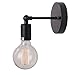 Anmytek Mini Wall Light Fixture Industrial Retro Rustic Loft Antique Wall Lamp Edison Vintage Pipe Wall Sconce Decorative Fixtures Lighting Luminaire (Bulbs not Included) W0005