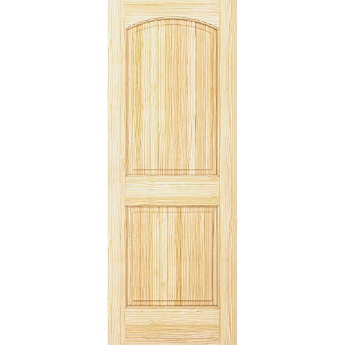 Colonial Two Panel Arch-top Passage Door, Unfinished, 30