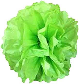 Funny Zakka - 6"-20" Pom Poms Tissue Paper Flowers For Celebrate Decoration (8" Bud Green)- Fluffy Hanging Lantern Party/Wedding Blooms Ball in 15 colors (Pack of 4)