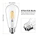 Dimmable Edison LED Bulb, Kohree 6W Vintage LED Filament Light Bulb, 2700K Soft White, 60W Incandescent Equivalent, E26 Medium Base Lamp for Restaurant,Home,Reading Room,Office, Pack of 4