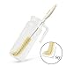 Amazer Bottle Brush Water Bottle Cleaner with Long Comfort Grip Angled Tip Design Easy to Clean Corner, Ideal for Tal and Deep Water Bottles