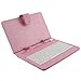 USB Keyboard Leather Case Can Stand for Android Tablet Pc Mid (7 Inch, Pink)  (Tablet have to be Compatible with OTG function)