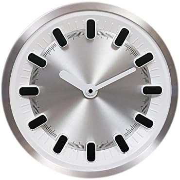 Basement Bazaar Splendid Stainless Steel Wall Clock (30cm x 30cm,White)