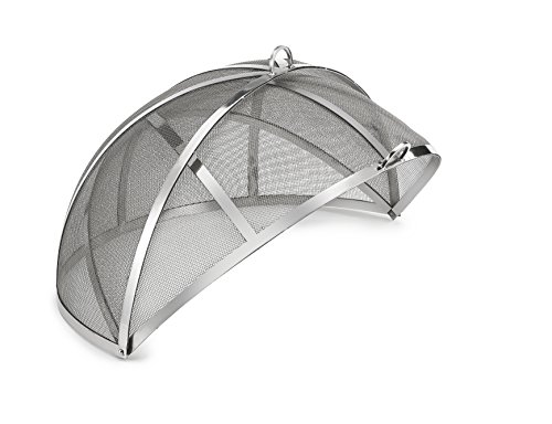 Good Directions 30" Stainless Steel Spark Screen for Fire Pit and Paver Pit, Hinged, Heavy Duty, Easy Access