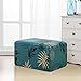 subrtex Printed Slipcover Stretch Ottoman Protector Removable Rectangular Footstool Cover (Green)