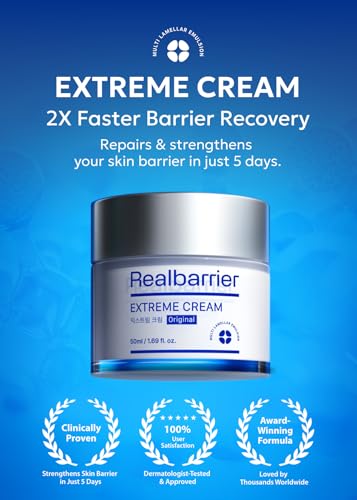 Real Barrier | Extreme Cream | Korean Moisturizer Face Cream, Korean Skin Care | Rich Face Lotion for Sensitive Skin | Hydrating Face Moisturizer with Hyaluronic Acid and Ceramides | 1.69 fl oz (50ml)