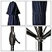 KINGYES 9Ft Patio Table Umbrella Outdoor Umbrella with Push Button Tilt and Crank for Commercial Event Market, Garden, Deck,Backyard Swimming and Pool (Navy)