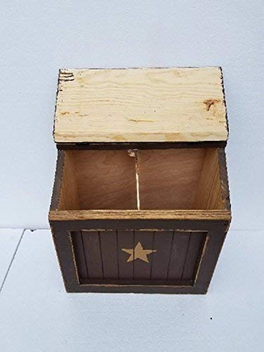 Primitive Country Wood Counter Top Potato/Onion Storage Bid Food Safe - Thumbnail 5