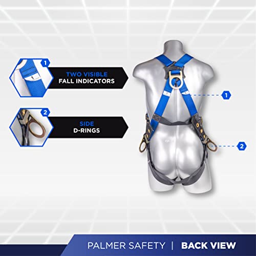 Palmer Safety Fall Protection Roofing Bucket Kit I FullBody Harness
