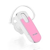 GLCON® G-06 Pink stereo wireless bluetooth BT headset headphone earphone earpiece, with dual pairing, noise cancellation,echo cancellation, easy wheel knob remote volume control, and with microphone mic,slave earbud for Apple iphone 5S/5C/5,iphone 4/4s,ipad 7/nano,ipod,samsung I9100,I9300,I9500,S3,S4,galaxy 3,Galaxy 4,note 2,note 3,LG,Nokia,palm,blackberry and HTC